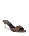 Veronica Beard Tia Sandals Espresso Tinted Raffia In Brown