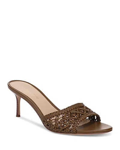 Veronica Beard Women's Tia Woven Sandals In Brown