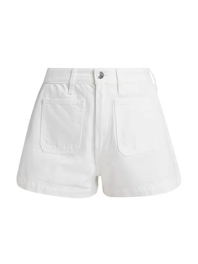 Veronica Beard Women's Timmi Patch Pocket Shorts In White