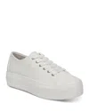Veronica Beard Truett Platform Canvas Sneakers In Black