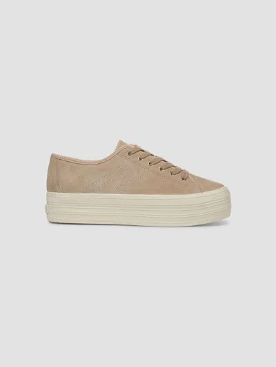 Veronica Beard Women's Truett Suede Platform Low-top Sneakers In Sand