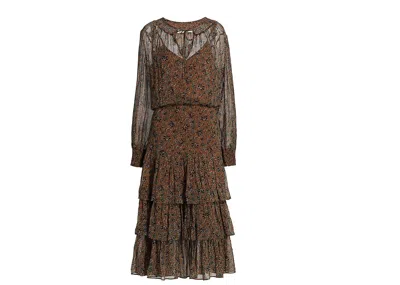 Veronica Beard Women's Tunis Dress, Cinnamon Multi In Brown