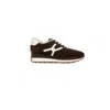 Veronica Beard Valentina Genuine Shearling Lined Sneaker In Brown