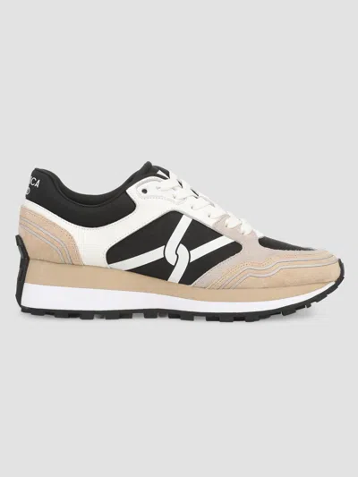 Veronica Beard Valentina Sport Mixed Leather Retro Sneakers In Multi