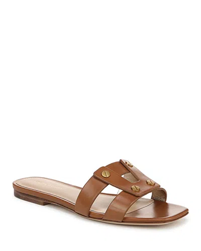 VERONICA BEARD WOMEN'S VIA LEATHER SLIDE SANDALS