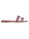 Veronica Beard Via Slide Slide Sandals In Purple