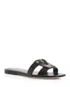 Veronica Beard Women's Via Stud Slide Sandals In Black