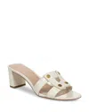 Veronica Beard Women's Via Studded Slide Sandals In White
