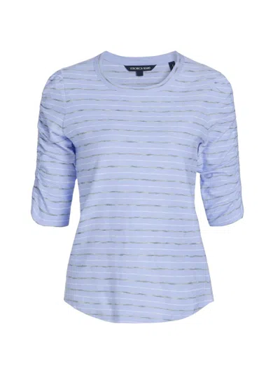 Veronica Beard Women's Waldorf Textured Striped T-shirt