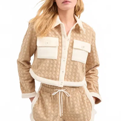 Veronica Beard Women's Zariah Cardigan In Stone Khaki In Brown