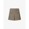 Veronica Beard Womens Black Multi Pavaline Houndstooth Woven Mini Skirt In Multi