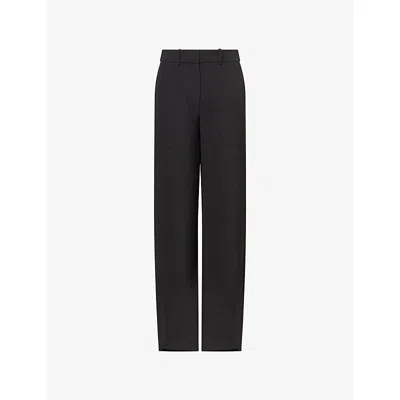 Veronica Beard Womens Black Cole Wide-leg Stretch-woven Trousers