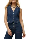 Veronica Beard Valeria Denim Vest In Multi