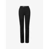 Veronica Beard Womens Black Gracie Belted Stretch-wool Trousers In Black