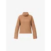 Veronica Beard Womens Dark Acorn Melange Matilda Turtleneck Wool And Cashmere Jumper In Brown