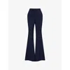 Veronica Beard Arden High Waist Flare Leg Pants In Blue