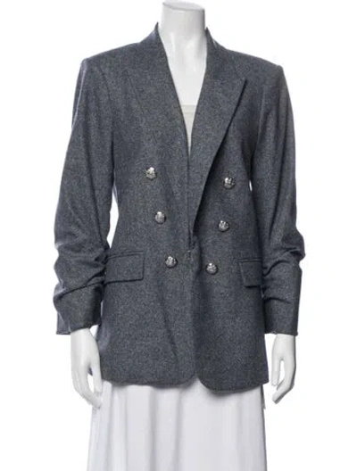 Pre-owned Veronica Beard Wool Blazer In Blue