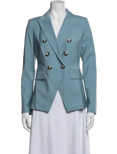 Pre-owned Veronica Beard Wool Blazer In Blue