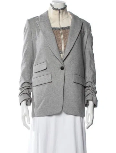 Pre-owned Veronica Beard Wool Blazer In Gray
