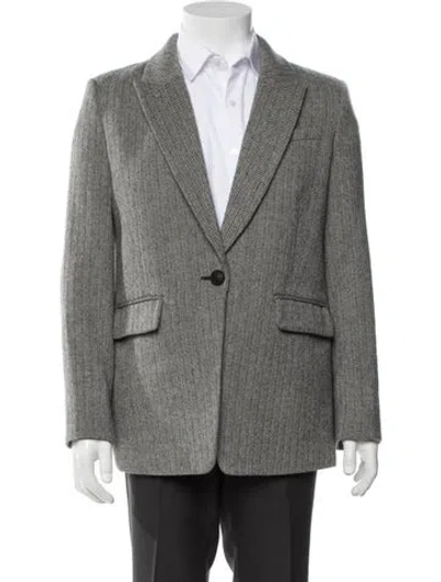 Pre-owned Veronica Beard Wool Blazer In Gray