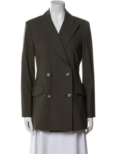 Pre-owned Veronica Beard Wool Blazer In Green