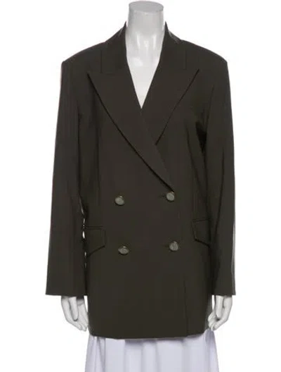 Pre-owned Veronica Beard Wool Blazer In Green