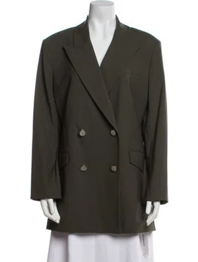Pre-owned Veronica Beard Wool Blazer In Green