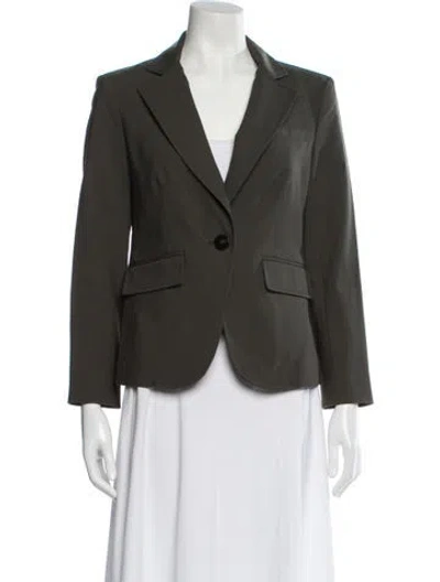 Pre-owned Veronica Beard Wool Blazer In Green