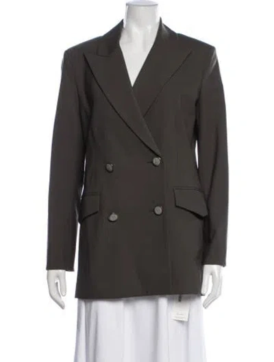 Pre-owned Veronica Beard Wool Blazer In Green