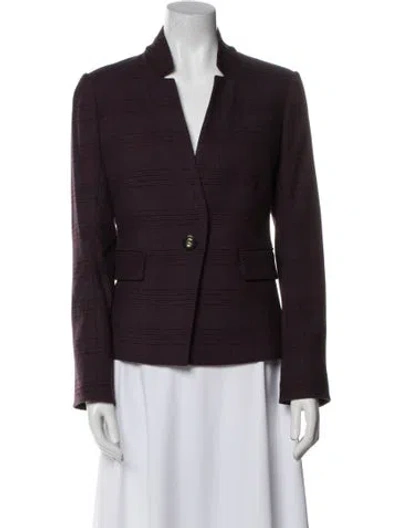 Pre-owned Veronica Beard Wool Blazer In Purple