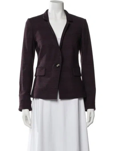 Pre-owned Veronica Beard Wool Blazer In Purple