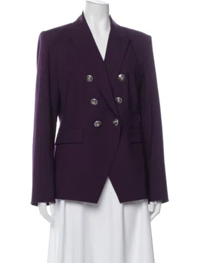 Pre-owned Veronica Beard Wool Blazer In Purple