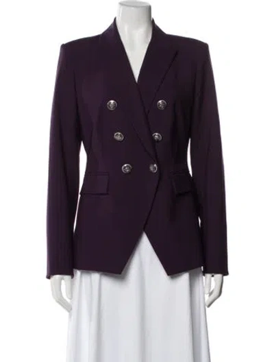 Pre-owned Veronica Beard Wool Blazer In Purple