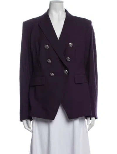 Pre-owned Veronica Beard Wool Blazer In Purple