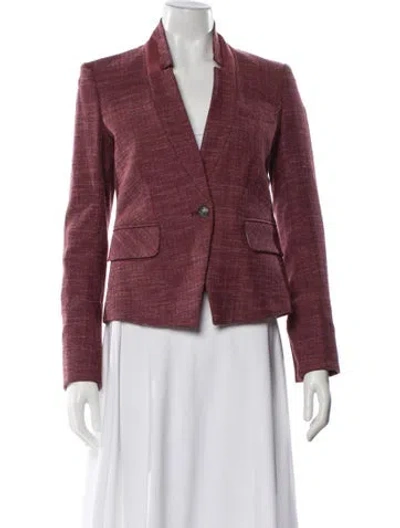 Pre-owned Veronica Beard Wool Blazer In Red