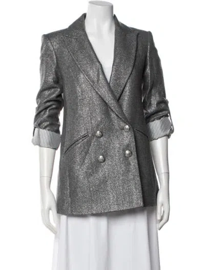 Pre-owned Veronica Beard Wool Blazer In Silver