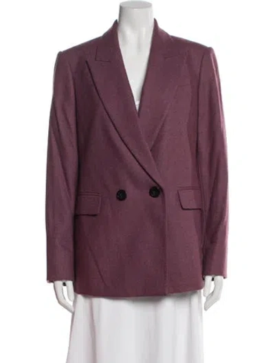 Pre-owned Veronica Beard Wool Blazer W/ Tags In Burgundy