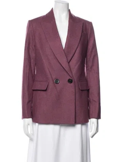 Pre-owned Veronica Beard Wool Blazer W/ Tags In Burgundy