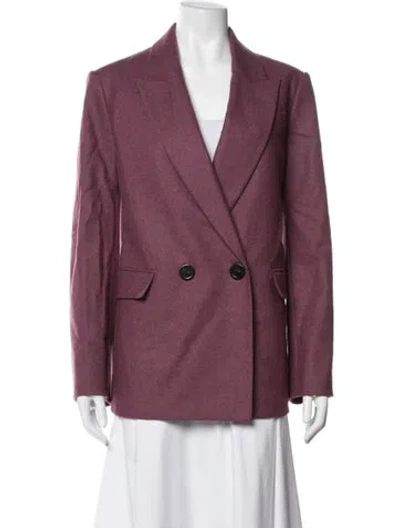 Pre-owned Veronica Beard Wool Blazer W/ Tags In Burgundy