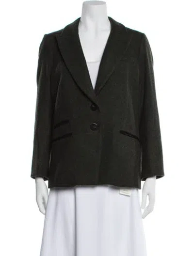Pre-owned Veronica Beard Wool Blazer W/ Tags In Green
