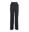 Veronica Beard Wool-blend Eaton Straight Trousers In Blue