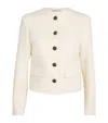 Veronica Beard Lyssa Stretch Wool Jacket In Ivory