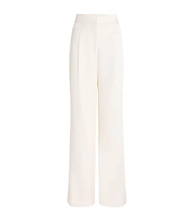 Veronica Beard Wool-blend Robinne Wide-leg Trousers In Neutral
