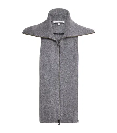 Veronica Beard Wool-cashmere Dickey In Gray