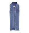 Veronica Beard Wool-cashmere Striped Jacket Dickey In Blue