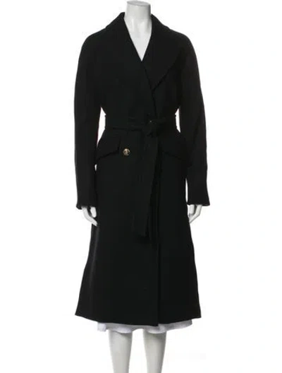 Pre-owned Veronica Beard Wool Coat In Black