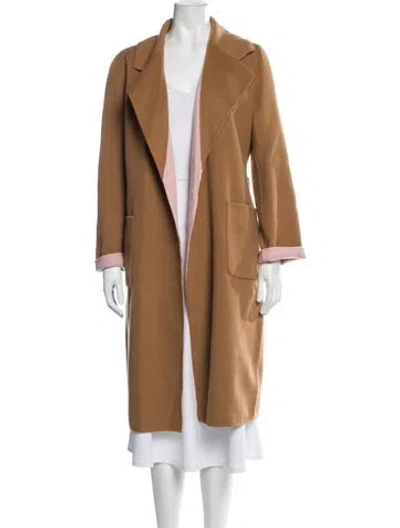Pre-owned Veronica Beard Wool Coat In Brown
