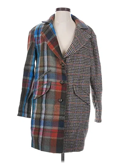 Pre-owned Veronica Beard Wool Coat In Brown