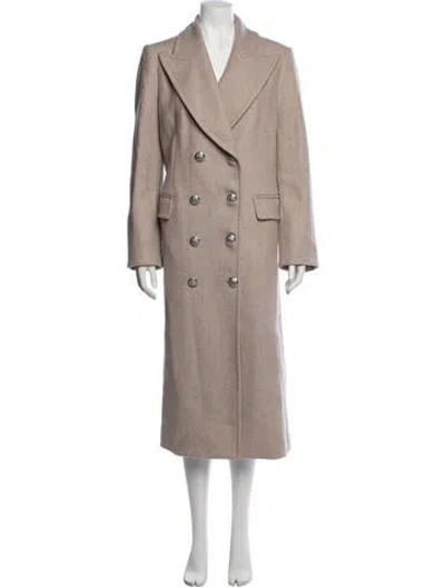 Pre-owned Veronica Beard Wool Coat In Neutrals