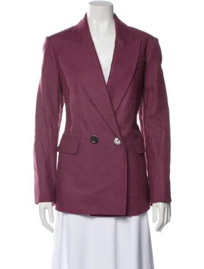 Pre-owned Veronica Beard Wool Coat W/ Tags In Purple